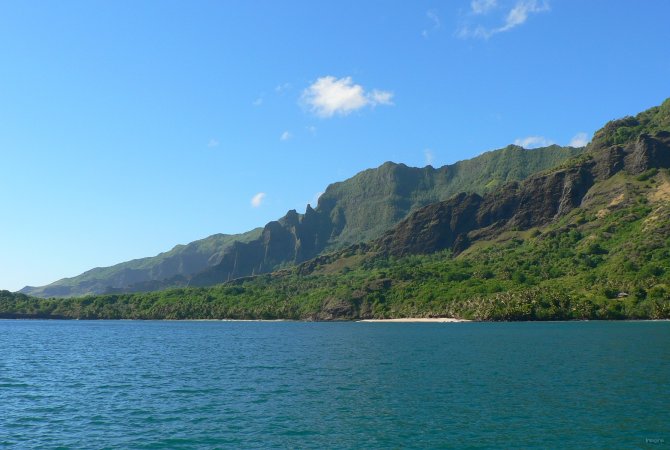 2- Dans la baie d'Hanao 